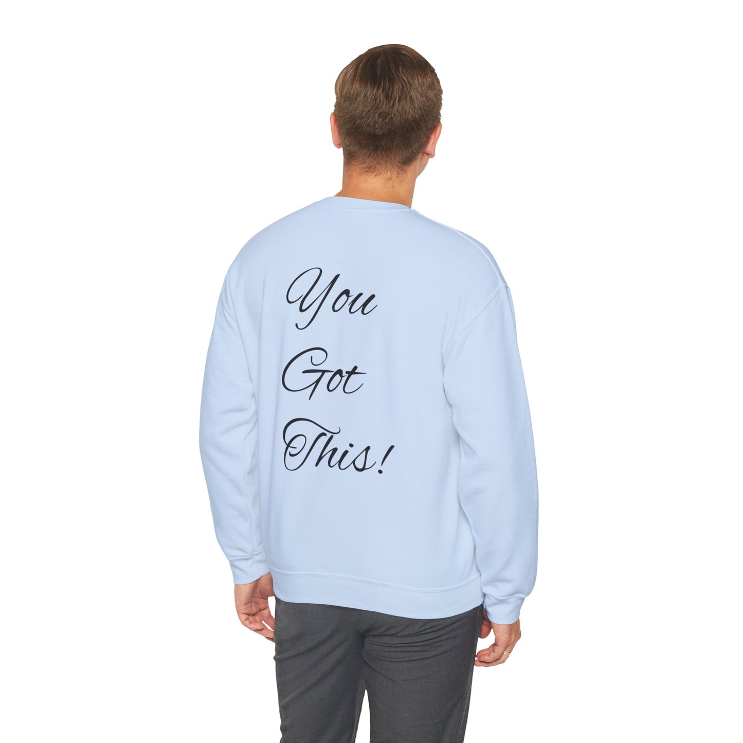 NEVER GIVE UP-Unisex Heavy Blend™ Crewneck Sweatshirt