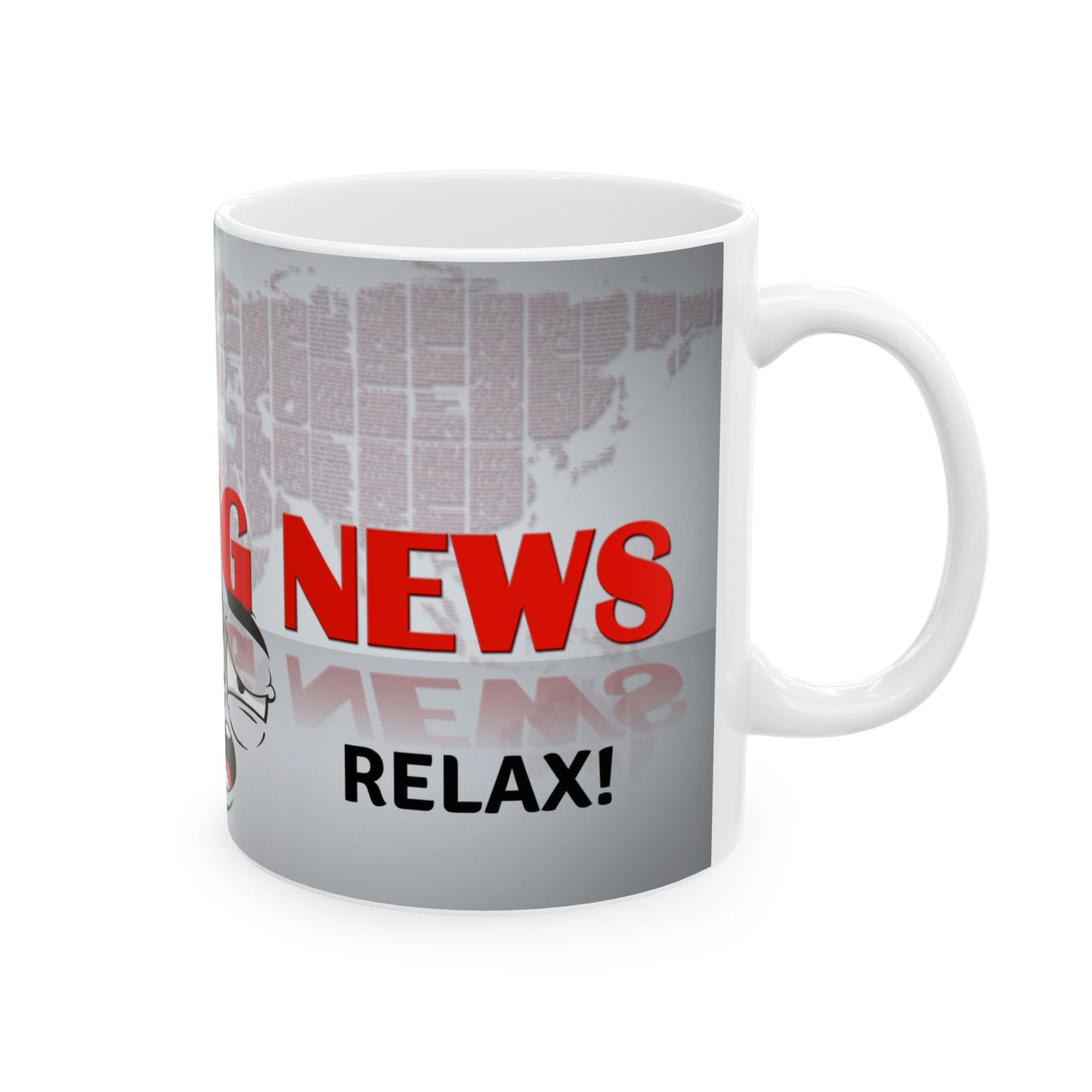 Funny Breaking News Ceramic Coffee Mug - Perfect Gift for News Lovers