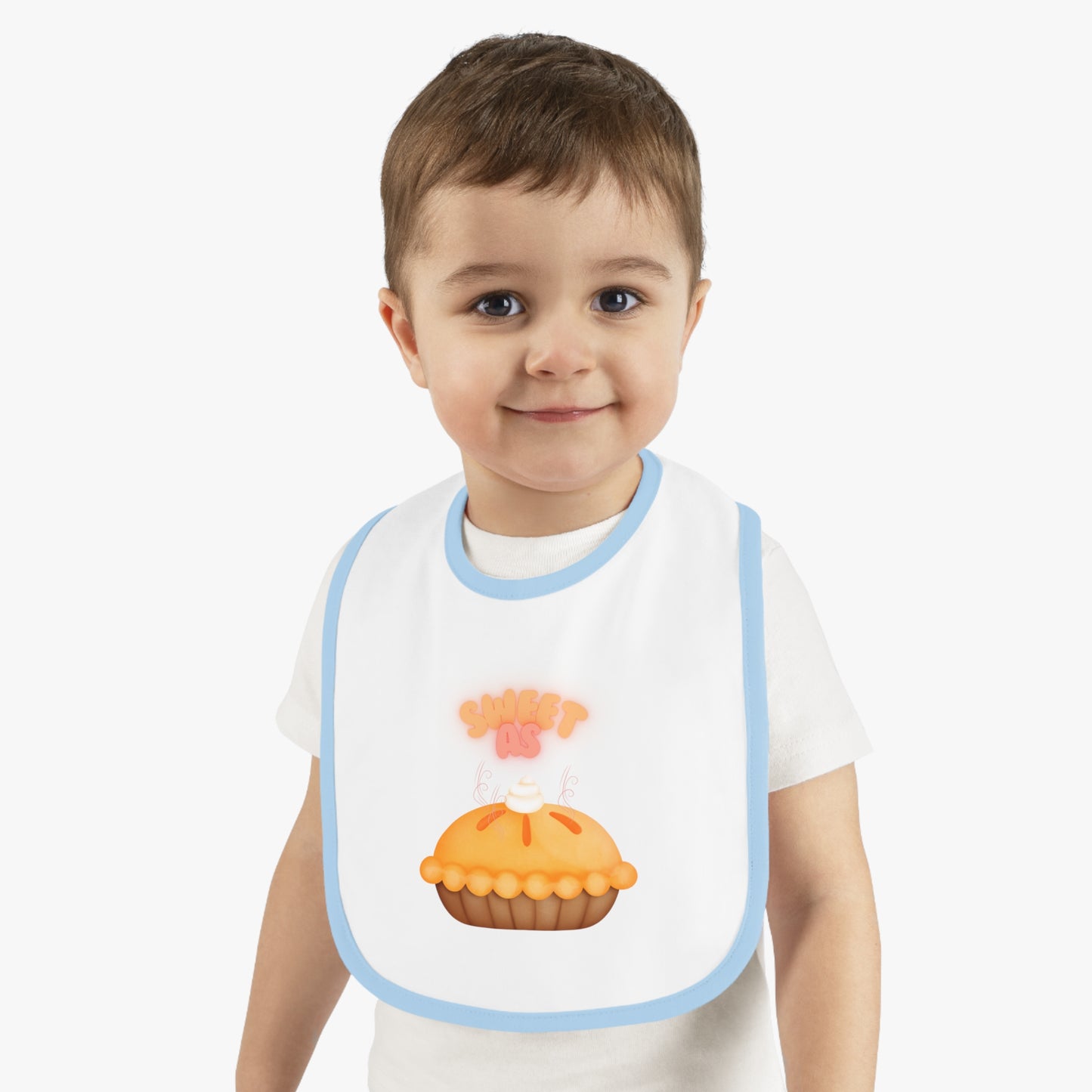 Baby Contrast Trim Jersey Bib