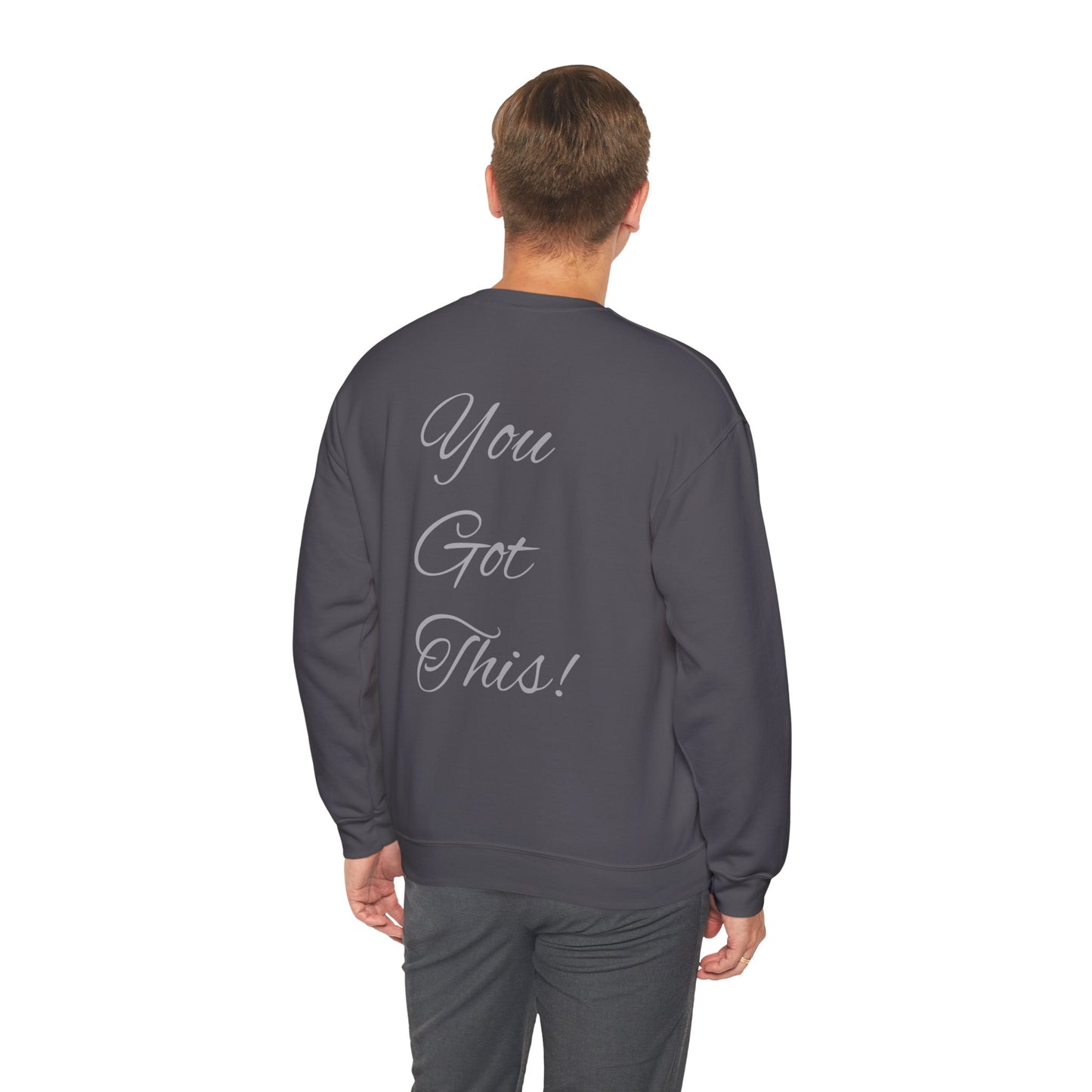 NEVER GIVE UP-Unisex Heavy Blend™ Crewneck Sweatshirt