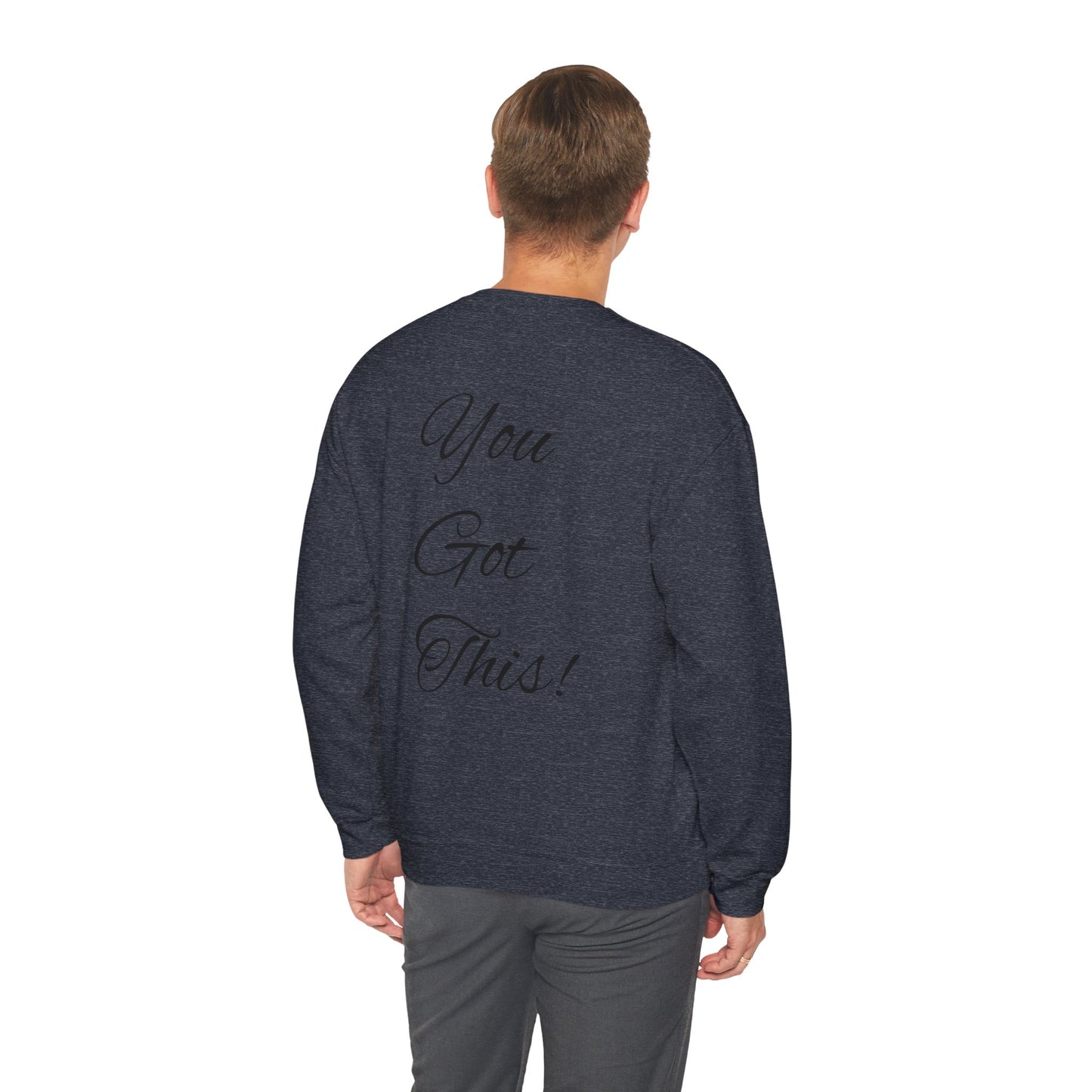 NEVER GIVE UP-Unisex Heavy Blend™ Crewneck Sweatshirt