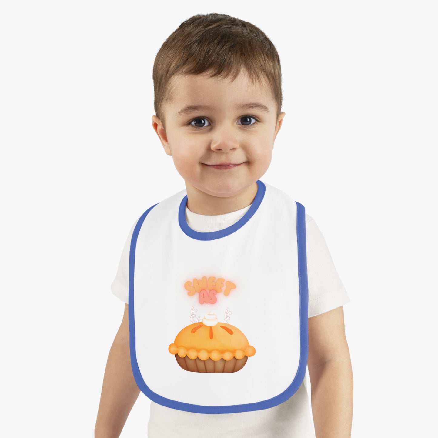 Baby Contrast Trim Jersey Bib