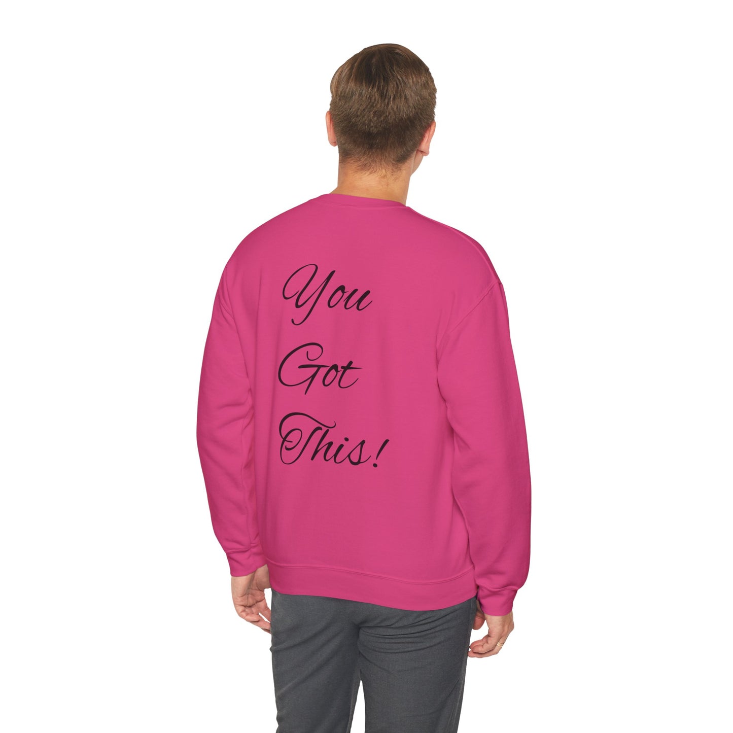 NEVER GIVE UP-Unisex Heavy Blend™ Crewneck Sweatshirt