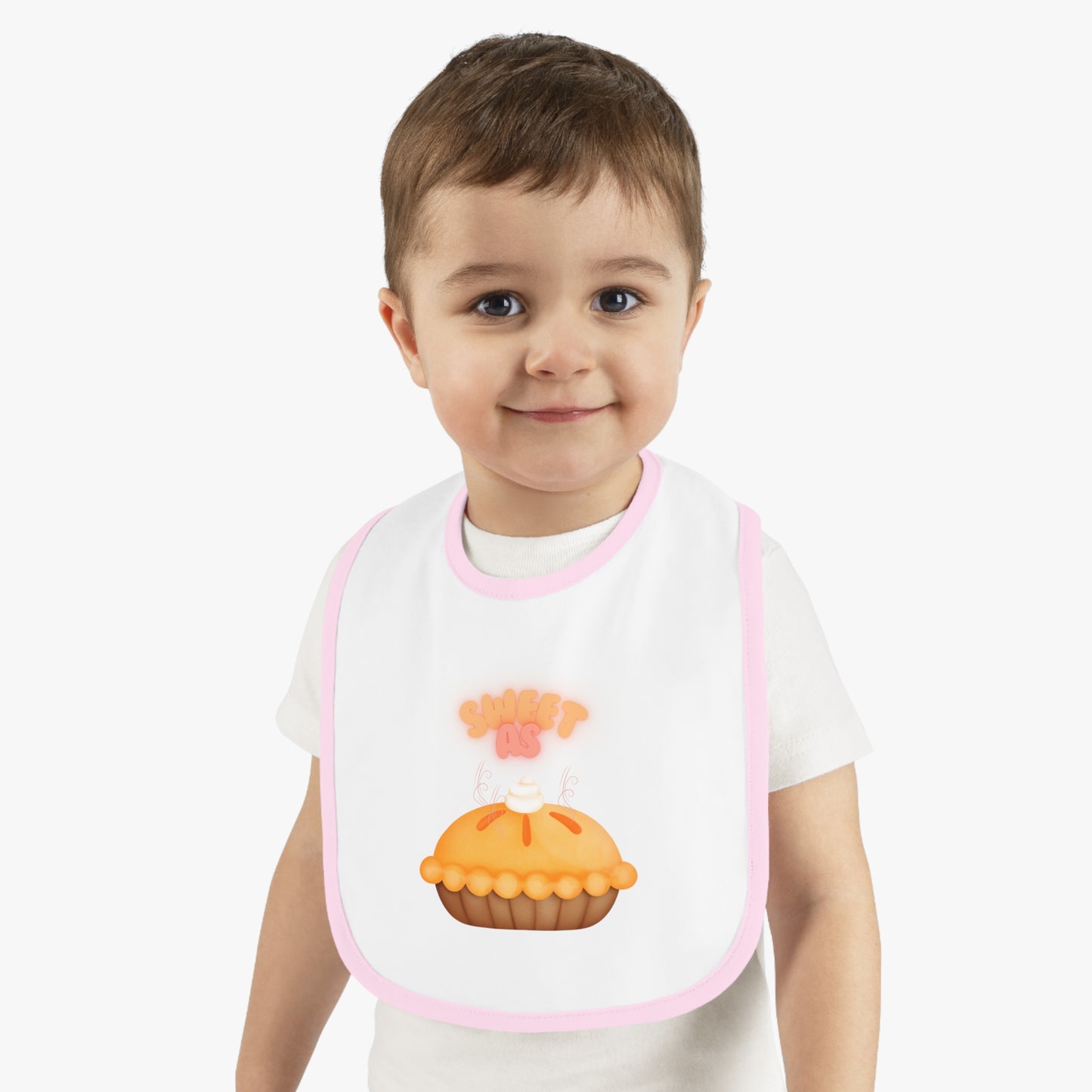 Baby Contrast Trim Jersey Bib