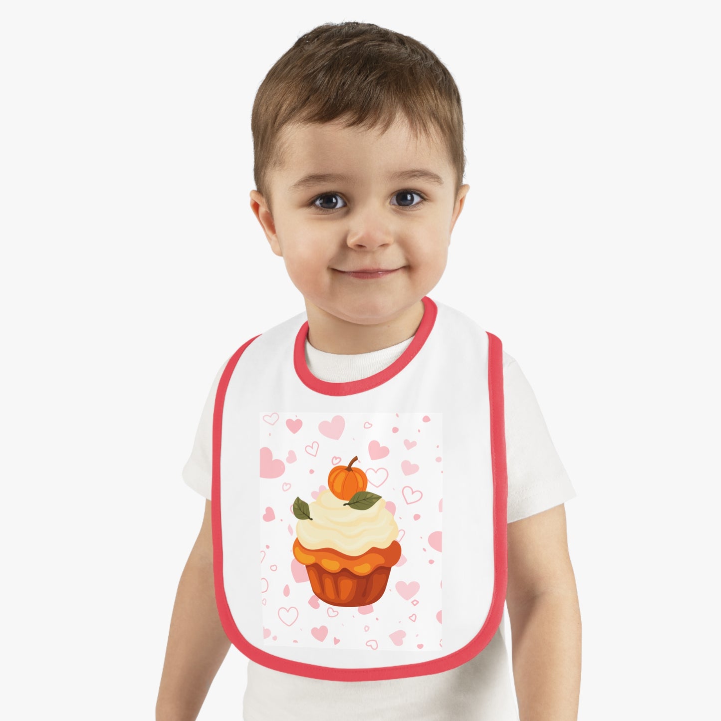 Baby Contrast Trim Jersey Bib