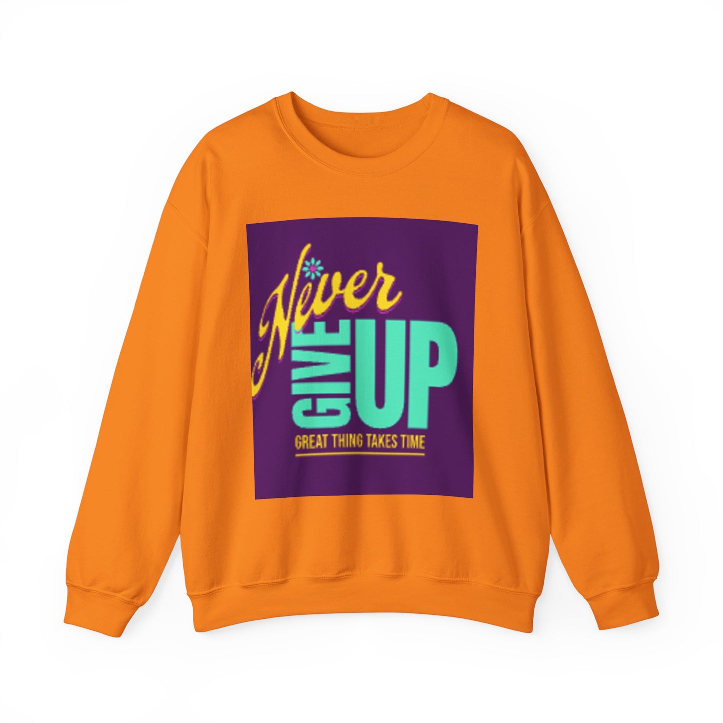 NEVER GIVE UP-Unisex Heavy Blend™ Crewneck Sweatshirt