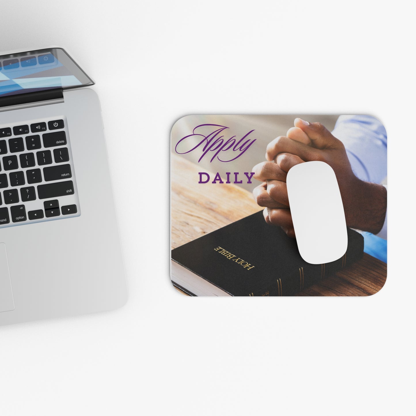 Inspirational Mouse Pad - 'Apply Daily' Motivational Desk Accessory