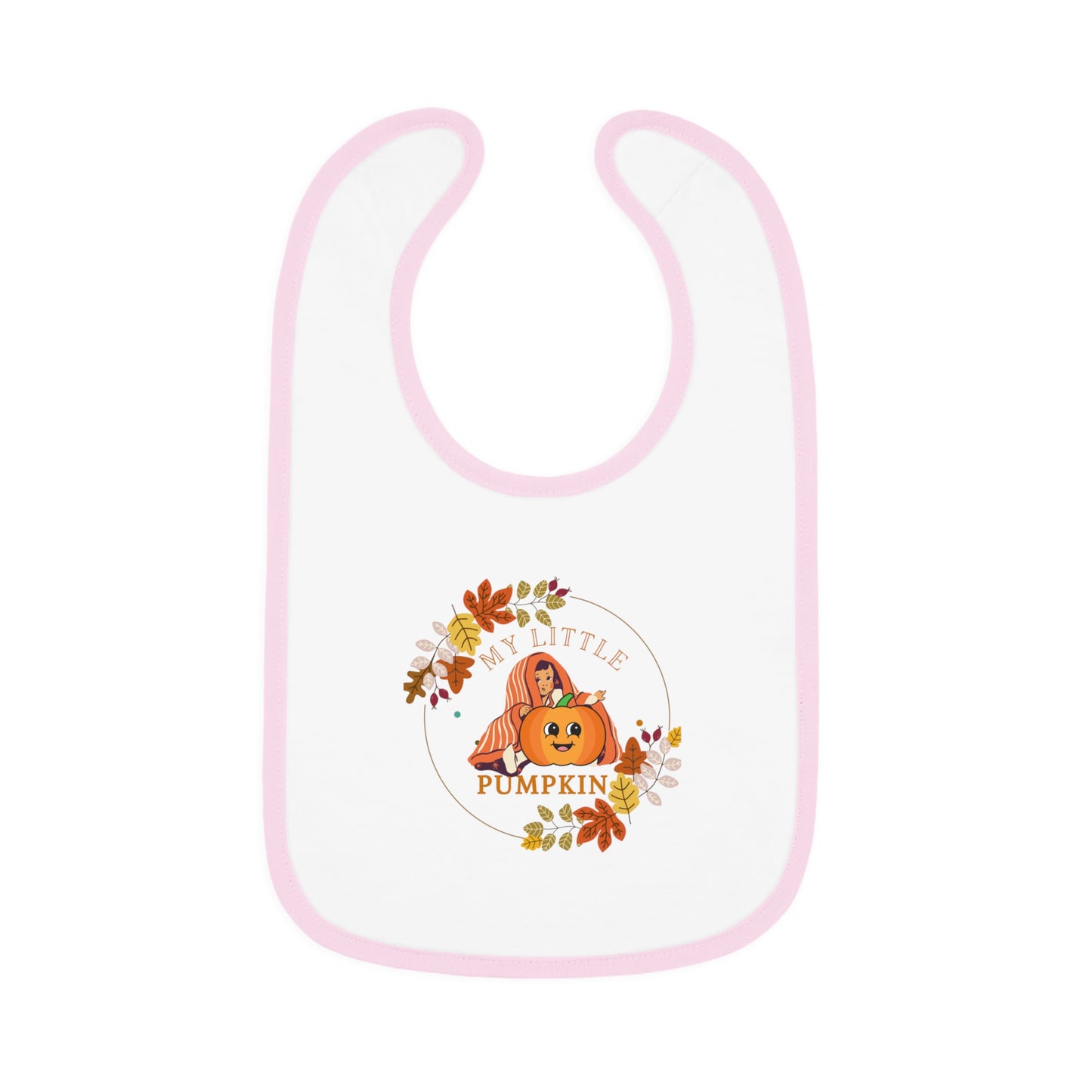 Baby Contrast Trim Jersey Bib