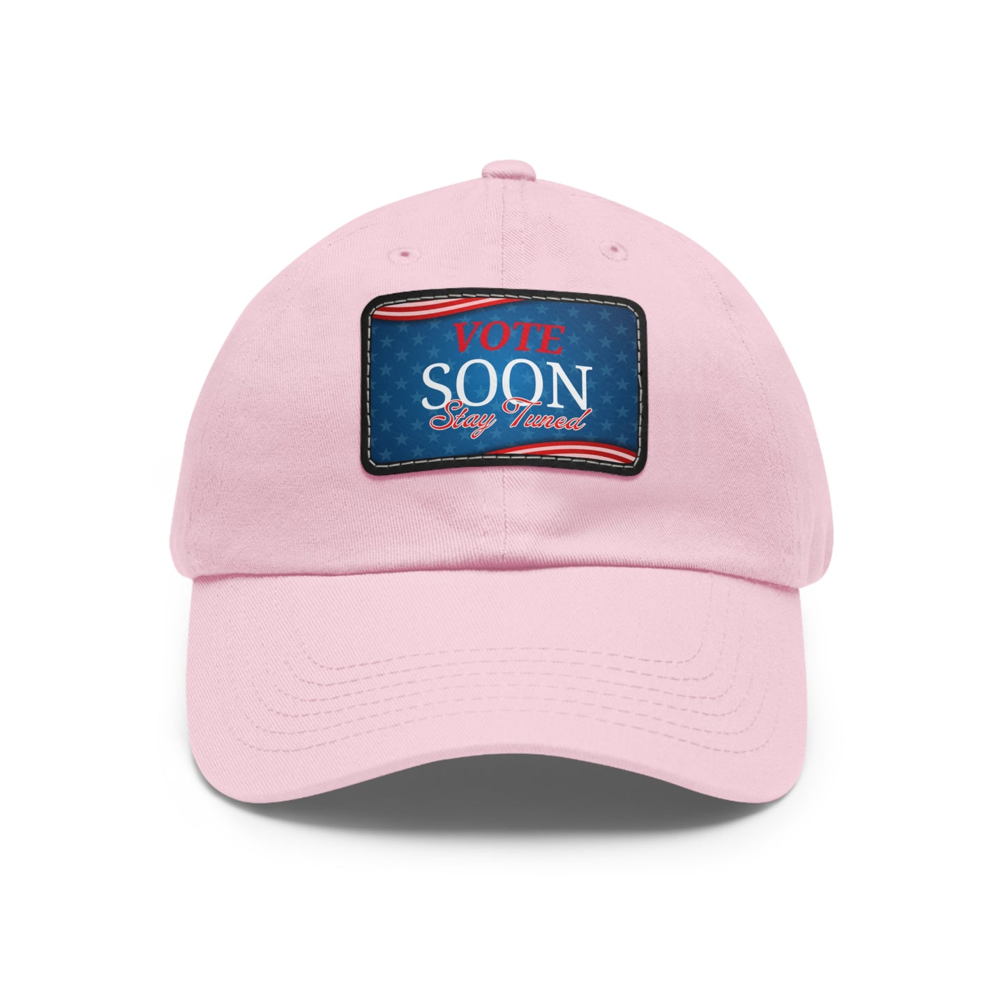 Dad Hat with Leather Patch (Rectangle)