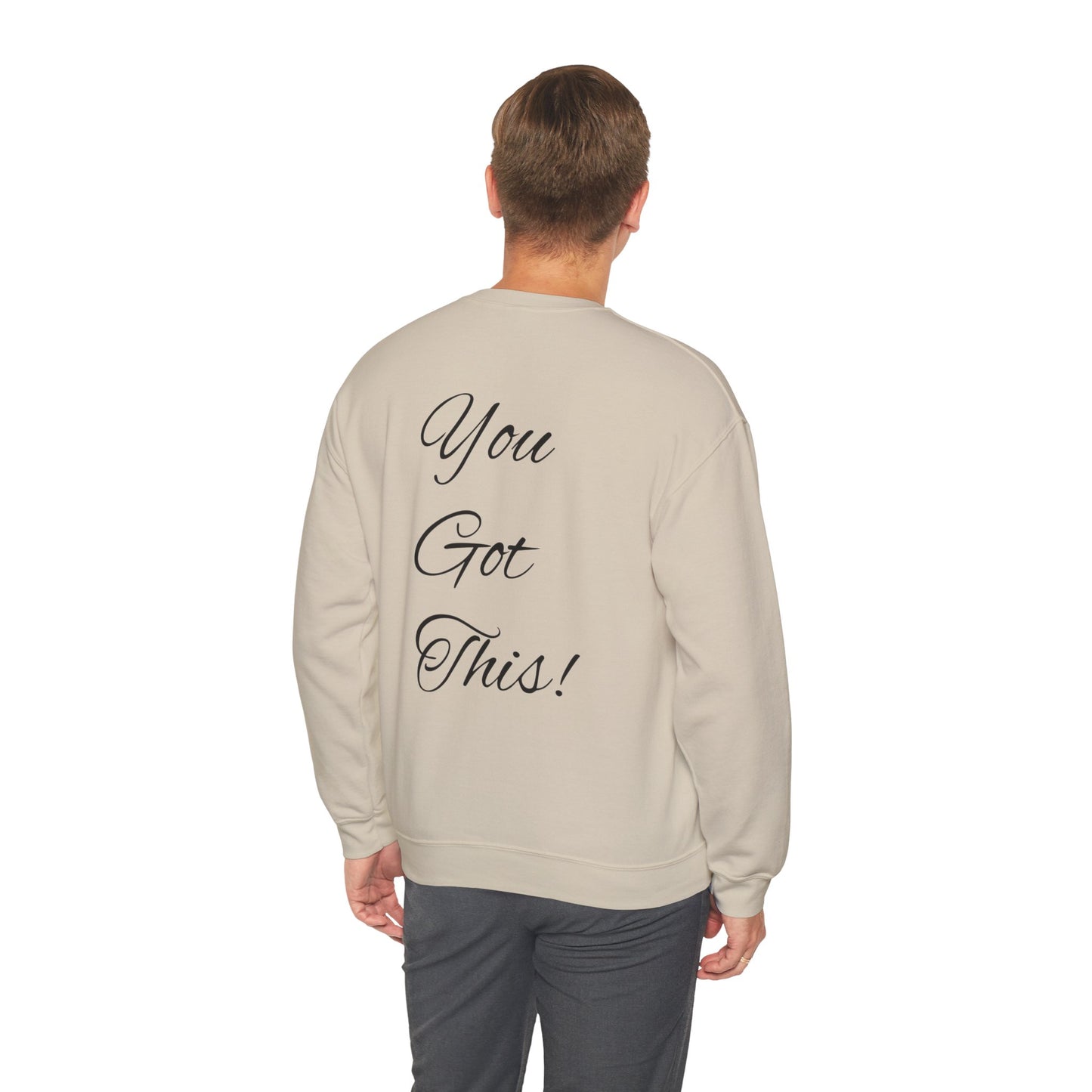 NEVER GIVE UP-Unisex Heavy Blend™ Crewneck Sweatshirt