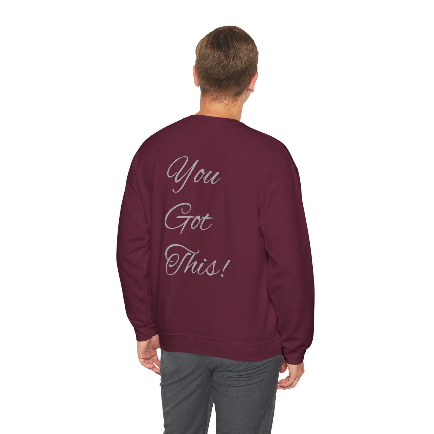 NEVER GIVE UP-Unisex Heavy Blend™ Crewneck Sweatshirt