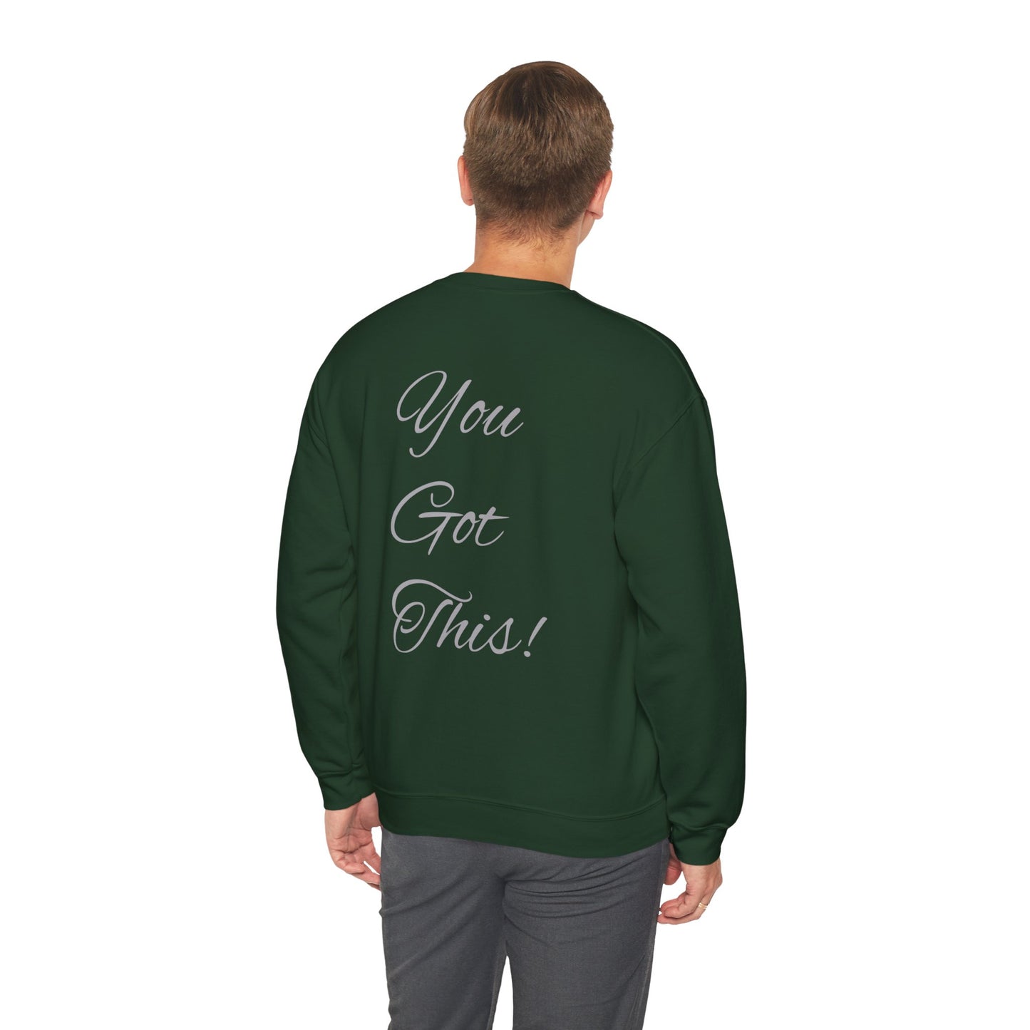 NEVER GIVE UP-Unisex Heavy Blend™ Crewneck Sweatshirt