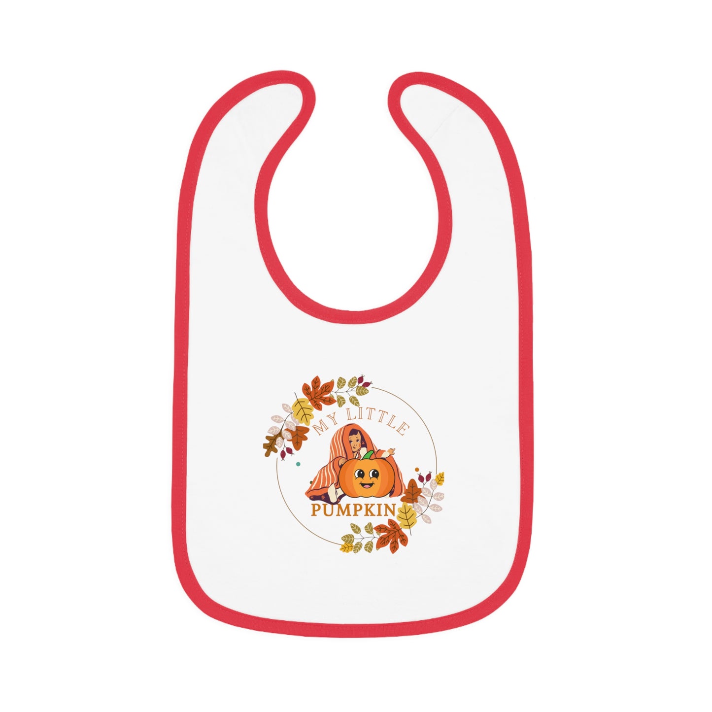 Baby Contrast Trim Jersey Bib