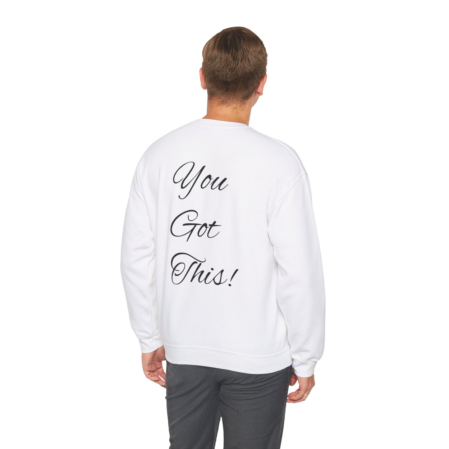 NEVER GIVE UP-Unisex Heavy Blend™ Crewneck Sweatshirt