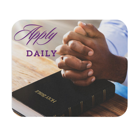 Inspirational Mouse Pad - 'Apply Daily' Motivational Desk Accessory