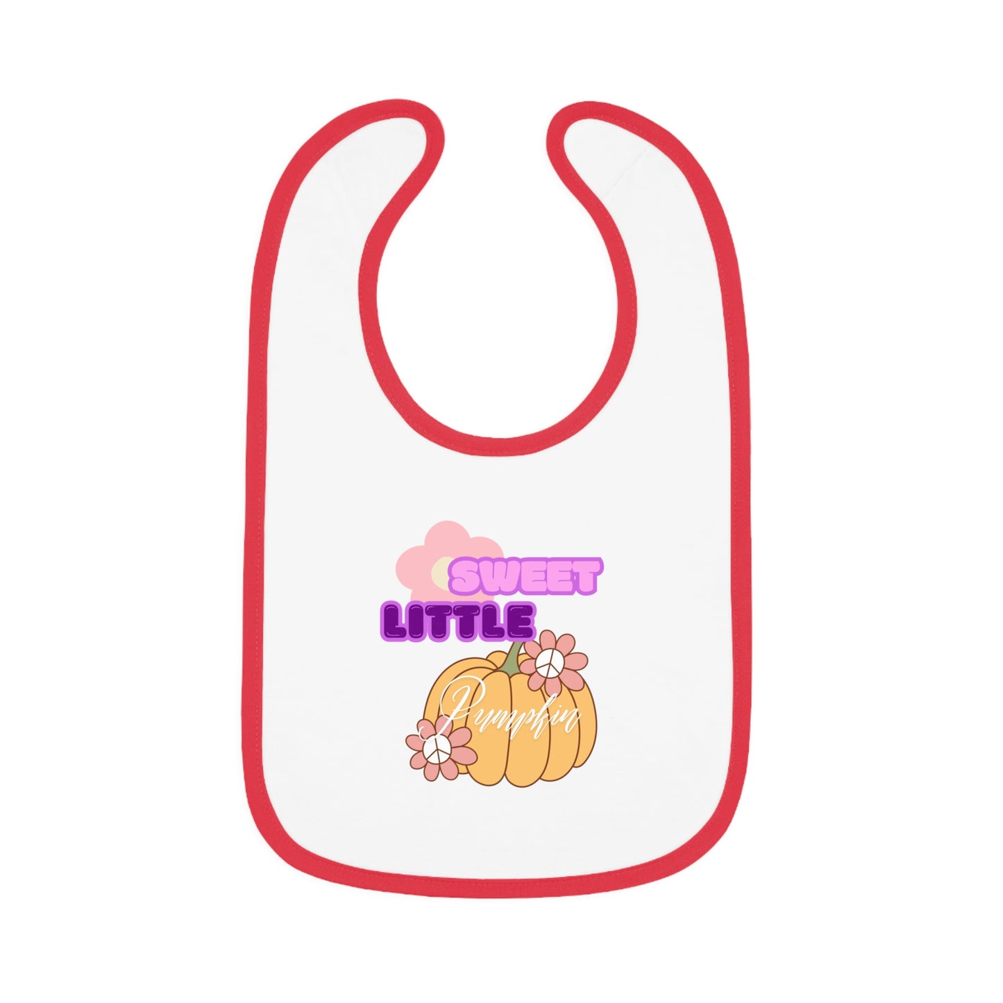 Baby Contrast Trim Jersey Bib