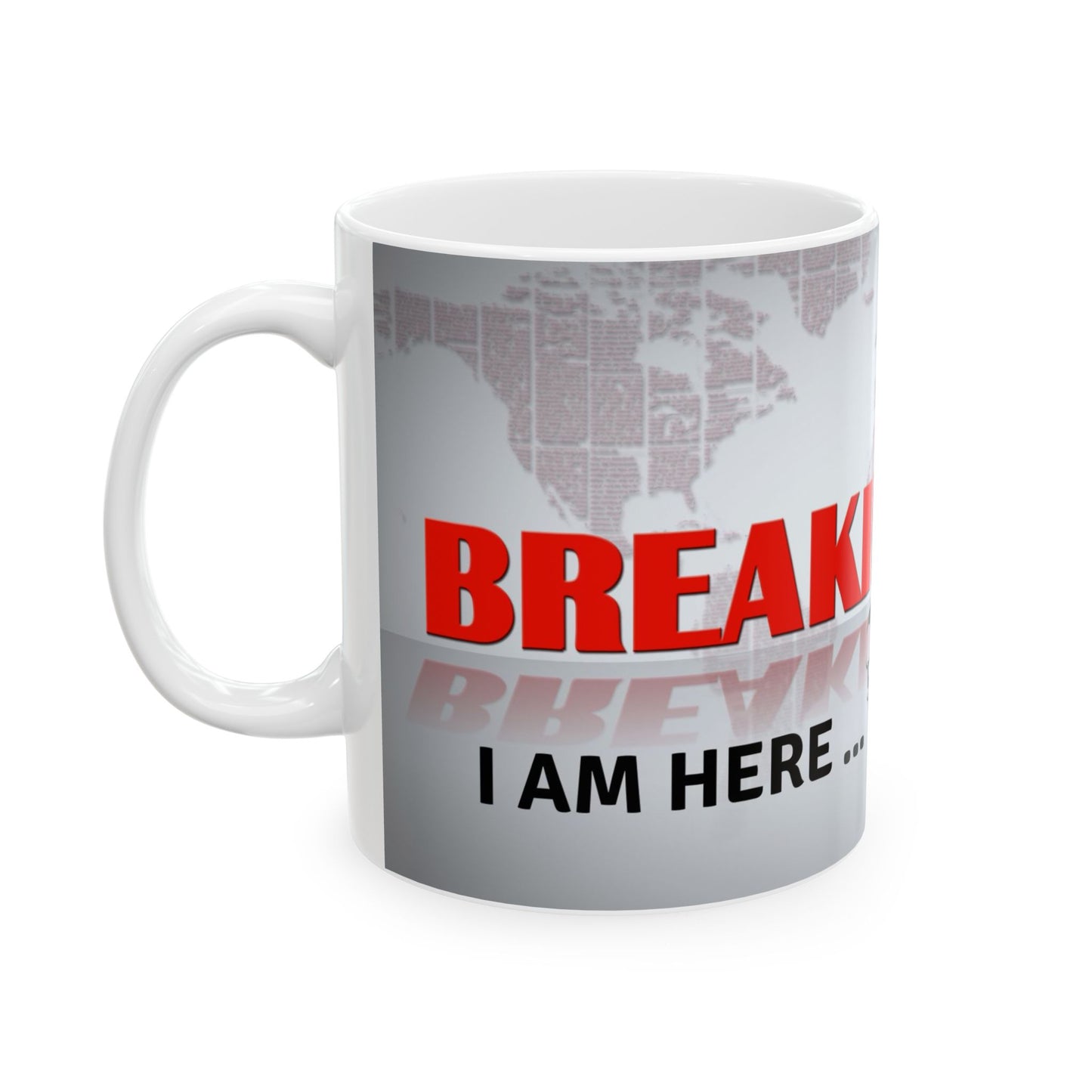 Funny Breaking News Ceramic Coffee Mug - Perfect Gift for News Lovers