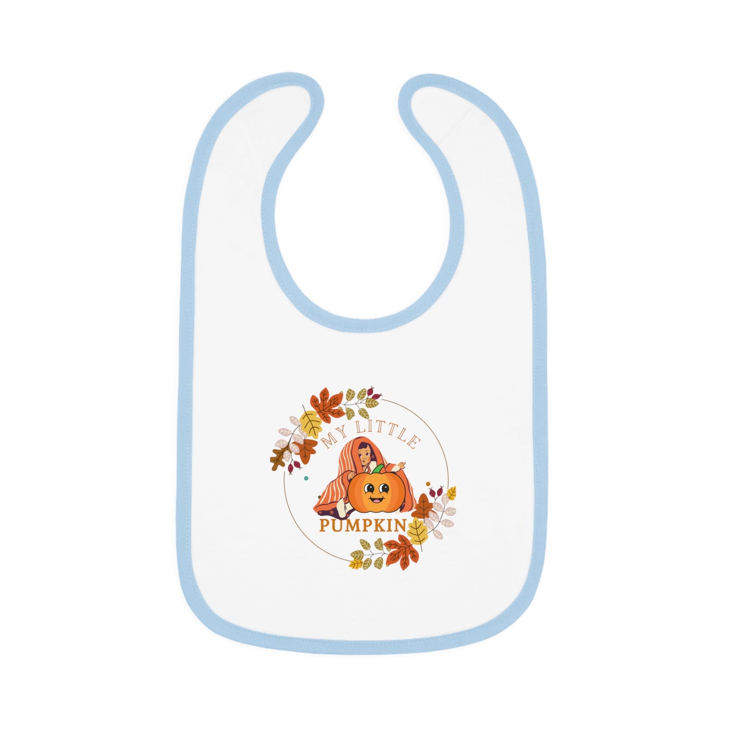 Baby Contrast Trim Jersey Bib